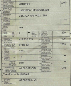 Husqvarna 125 Svartpilen 2023 Démo