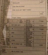 Load image into Gallery viewer, GAS GAS EC-F 250 modèle 2022